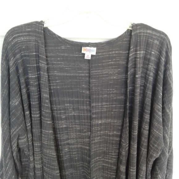 LuLaRoe Lindsey Gray Duster Cardigan Medium - Picture 4 of 8